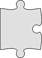 Standard Jigsaw Pieces - Edge In Main Image