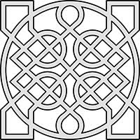 Celtic Knot Circle Square Detailed Main Image