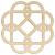 Main Image White No Hole Image Celtic Knot Flower Square A